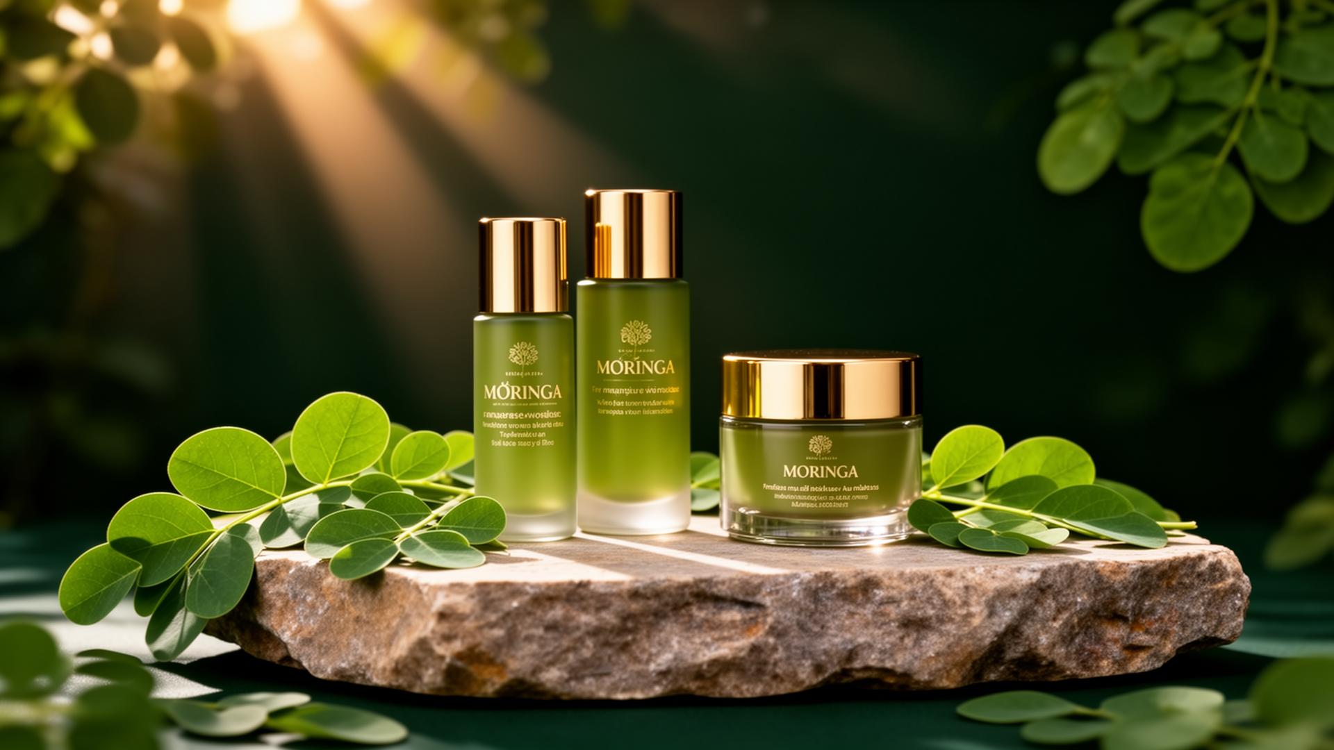 Produits ZENOA au moringa sur pierre naturelle